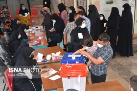 خلق حماسه ای دیگر پای صندوق ها در شهر مرزی بازرگان