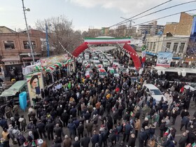 حضور پر شور مردم ارومیه در راهپیمایی ۲۲ بهمن