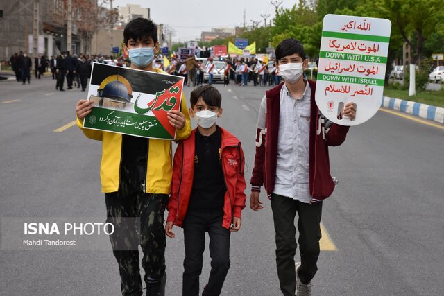 راهپیمایی روز قدس در ماکو