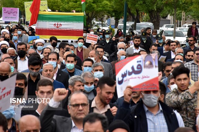 راهپیمایی روز قدس در ماکو