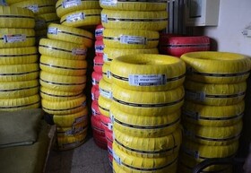 کشف ۲۲۶ حلقه لاستیک قاچاق در الیگودرز