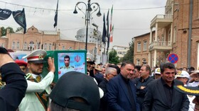 پیکر شهید اقتدار ملی و مدافع امنیت در ارومیه تشییع شد