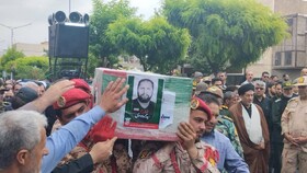 پیکر شهید «سید محمد موسوی» در خوی تشییع شد