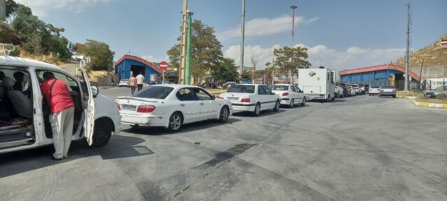 مشکل ازدحام و صف‌ طولانی در مرز بازرگان حل شد