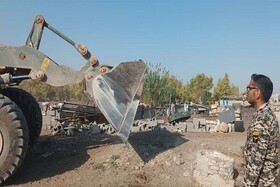 رفع تصرف ۷۴ هزار مترمربع اراضی ملی در مهاباد