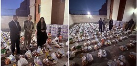 توزیع ۵۶۰ بسته یلدایی بین مددجویان سلماسی