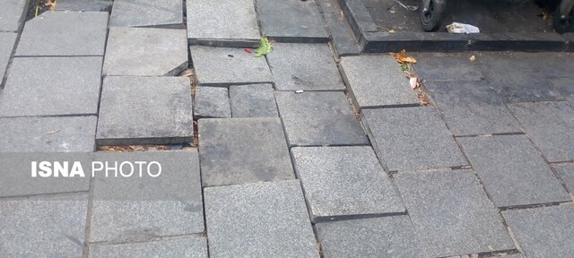 سنگفرشهای لغزنده و قدمهای نگران در خیابان امام ارومیه