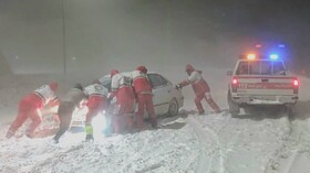 امدادرسانی هلال‌احمر آذربایجان‌غربی به ۶۲۵ نفر در پی برف و کولاک