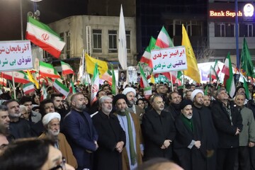 تلاقی همبستگی و سوگ رهبر شهید در میدان ولایت فقیه ارومیه