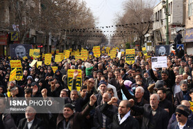 راهپیمایی قزوینی‌ها در پی شهادت سردار دل‌ها + عکس
