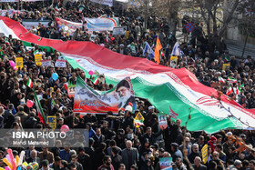 راهپیمایی ۲۲ بهمن در قزوین برگزار شد