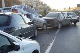 تصادف زنجیره‌ای در قزوین یک کشته و ۵ مصدوم بر جای گذاشت