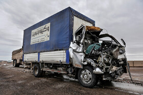 تصادف زنجیرهای ۴۰ خودرو در آزادراه «قزوین- زنجان»