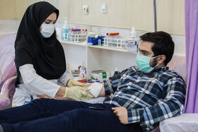 اهدای خون در شرایط قرمز کرونایی در قزوین