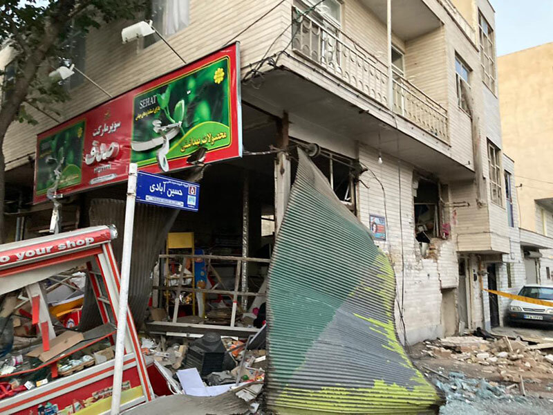 انفجار و تخریب ۵ مغازه و منزل مسکونی در قزوین