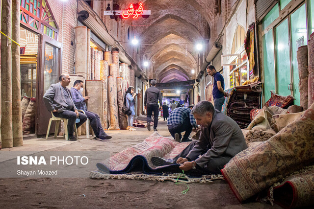 آغاز پروژه کف‌سازی «راسته قیصریه» در بازار قزوین