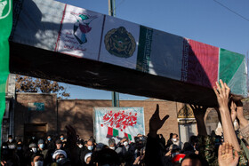 تشییع پیکر شهدای گمنام دفاع مقدس در قزوین