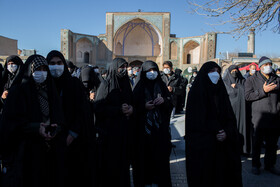 تشییع پیکر شهدای گمنام دفاع مقدس در قزوین