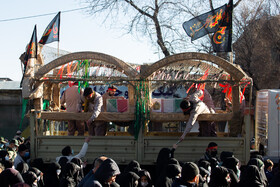 تشییع پیکر شهدای گمنام دفاع مقدس در قزوین