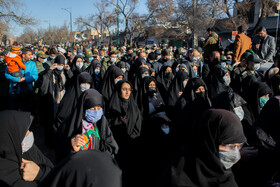 تشییع پیکر شهدای گمنام دفاع مقدس در قزوین