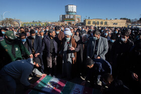 تشییع پیکر شهدای گمنام دفاع مقدس در قزوین