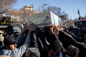 تشییع پیکر شهدای گمنام دفاع مقدس در قزوین