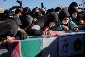 تشییع پیکر شهدای گمنام دفاع مقدس در قزوین