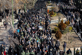 تشییع پیکر شهدای گمنام دفاع مقدس در قزوین