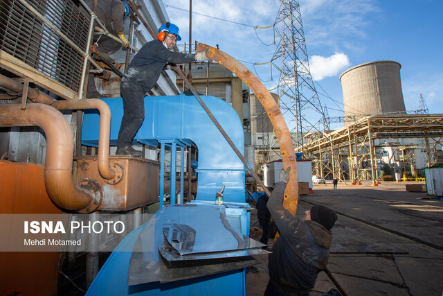 پیشرفت ۹۴ درصدی تعمیرات در نیروگاه شهید رجایی قزوین