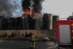 پیکر ۲ نفر از سه مفقودی حادثه حریق واحد صنعتی در بوئین زهرا پیدا شد