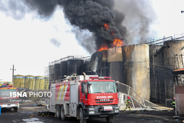 عکس: آرشیو حریق یک واحد تصفیه روغن در بوئینزهرا مهار شد