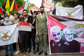 راهپیمایی روز قدس در قزوین