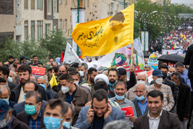 راهپیمایی روز قدس در قزوین