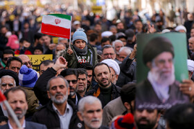 راهپیمایی مردم قزوین در محکومیت حمله تروریستی کرمان