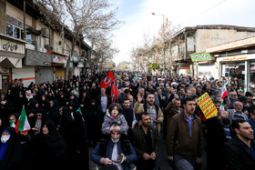 راهپیمایی مردم قزوین در محکومیت حمله تروریستی کرمان