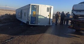 برخورد ۱۹ خودرو در محور «قزوین-زنجان»