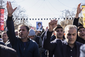 تجمع سوگواران رهبر شهید انقلاب در قزوین
