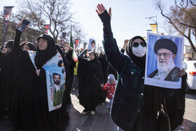 تجمع سوگواران رهبر شهید انقلاب در قزوین