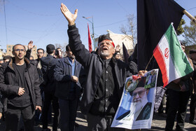 تجمع سوگواران رهبر شهید انقلاب در قزوین