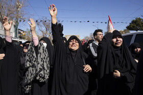 تجمع سوگواران رهبر شهید انقلاب در قزوین