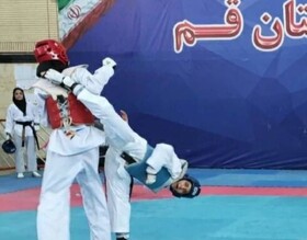 نفرات برتر مسابقات تکواندو دختران قم معرفی شدند