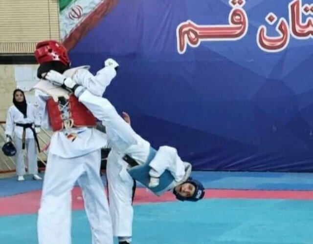 نفرات برتر مسابقات تکواندو دختران قم معرفی شدند