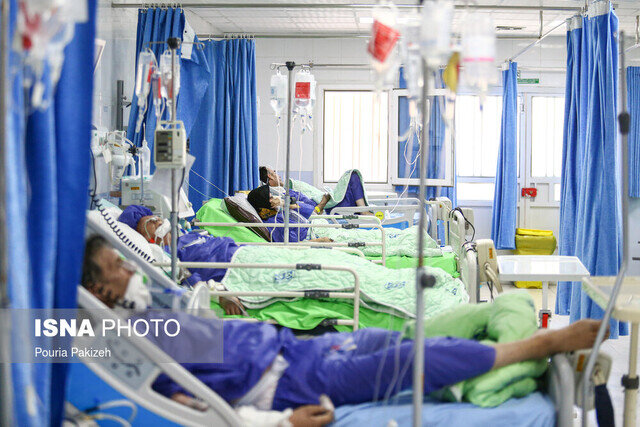 عکس آرشیوی است بستری ۲۴ مبتلا به کرونا طی یک شبانهروز فارس