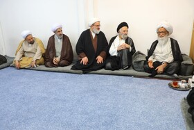 جمعی از فضلای حوزه‌ علمیه قم با آیت الله العظمی بشیر نجفی دیدار کردند