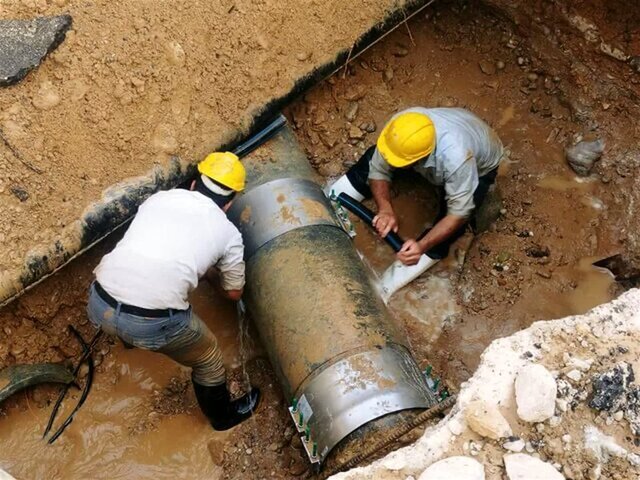 عکس تزئینی است اصلاح بیش از ۴ هزار متر از خط اصلی فاضلاب قم
