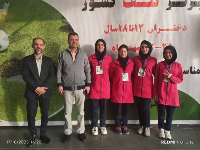 کسب مدال نقره توسط گلف بازان قمی