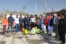 شمال ‌شهر زاهدان ضدعفونی و گندزدایی شد
