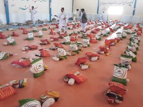 برگزاری رزمایش کمک مومنانه در تفتان سیستان و بلوچستان 