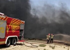 مهار آتش‌سوزی تانکر حامل سوخت در منطقه آزاد چابهار
