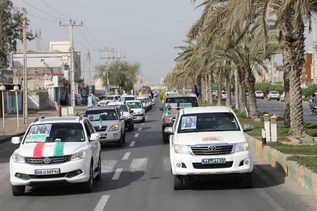 برگزاری راهپیمایی خودرویی یوم الله ۲۲ بهمن در سیستان وبلوچستان 